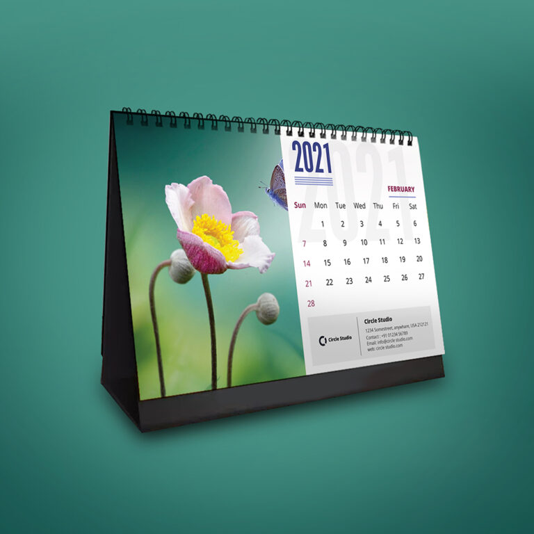 Desk Calendar 2021 Templates Graphic dukan
