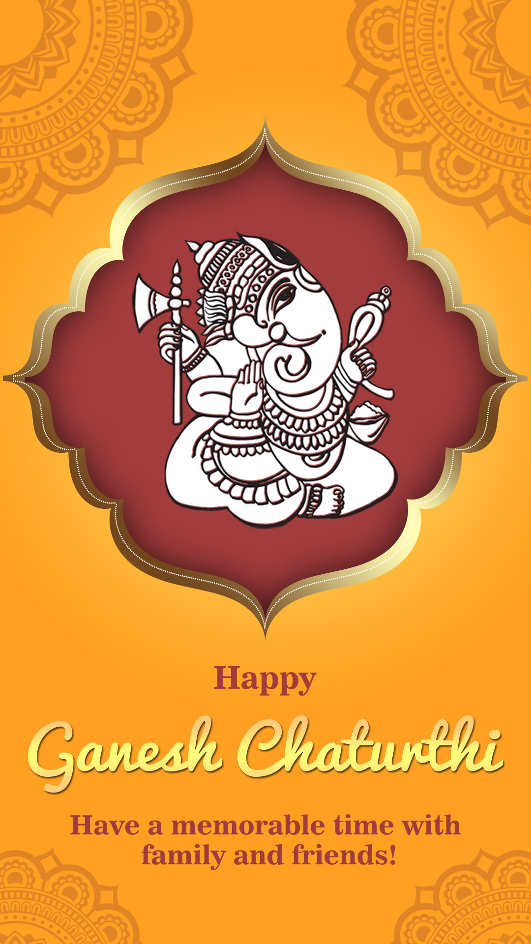 Happy Ganesh Chaturthi Reel and Story Free Premium After Effect AI File