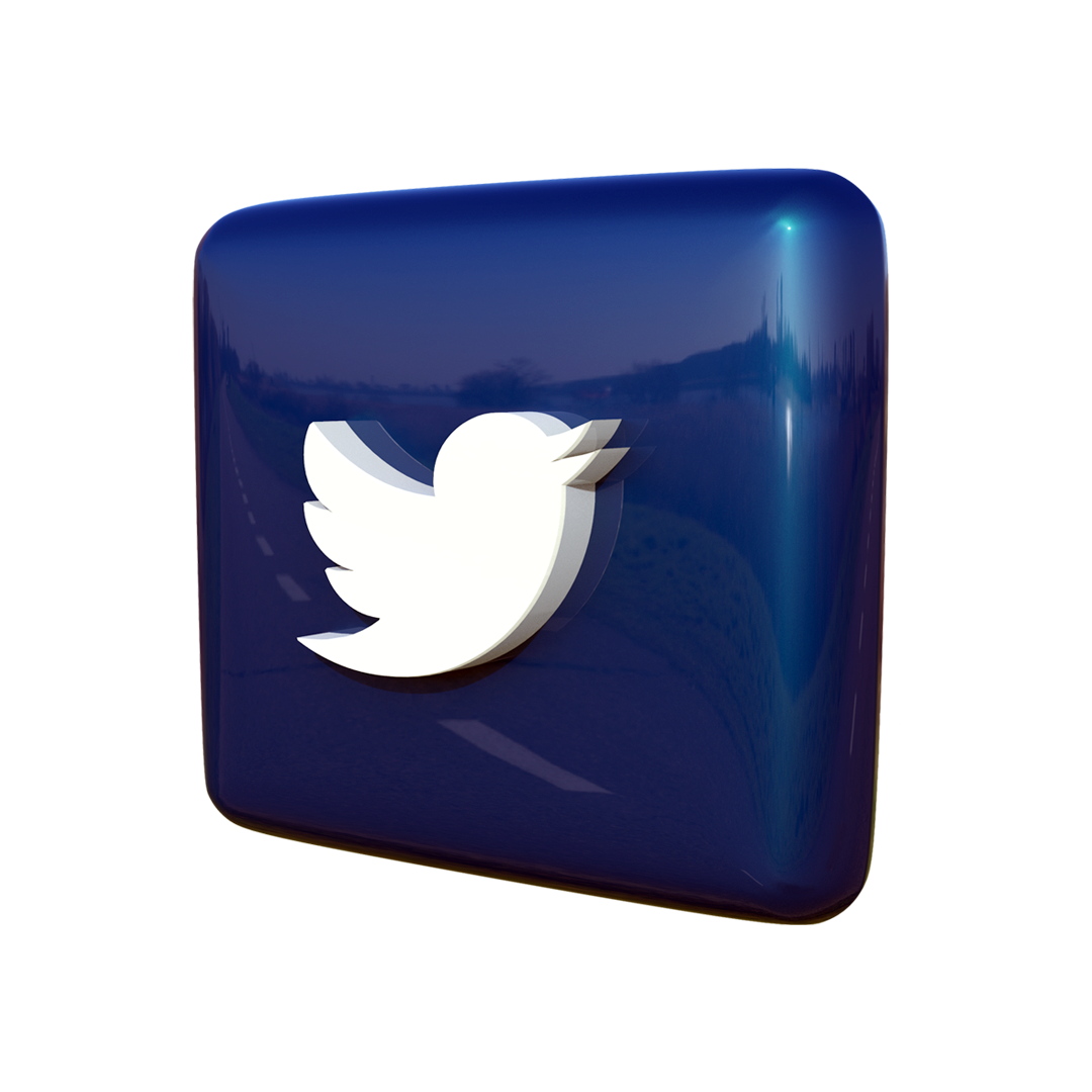 Twitter Free 3d Icon and symbol
