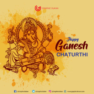 Happy Ganesh Chaturthi Social Media Post PSD Template